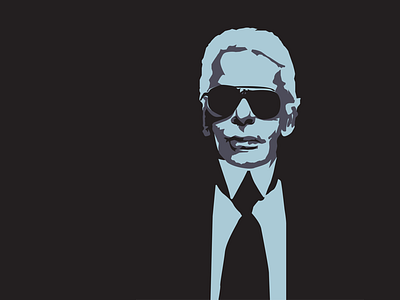 Karl Lagerfeld vector portrait chanel fashion icon karl karl lagerfeld lagerfeld