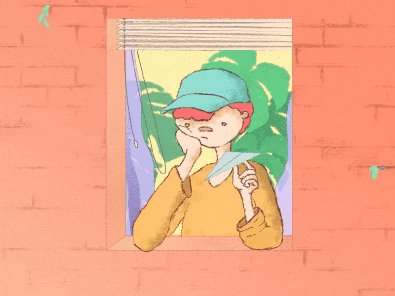 Sending CV Like aesthetic aftereffects airplane animation chill illustration lofi loop mograph motion graphic palette retro sad vaporware
