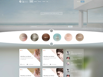 Simple style web design简约风网页设计 design simple style web