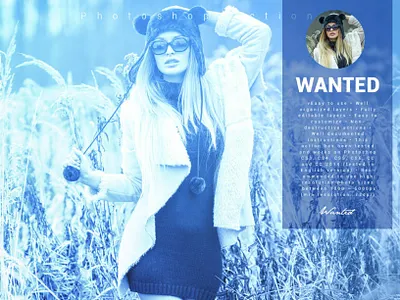 Wanted Photoshop Action 10 off best best selling campaign creative deal design discount editing effects graphic design lightroom presets photo effect photographers photography photoshop action photoshop overlays wanted wanted photoshop action