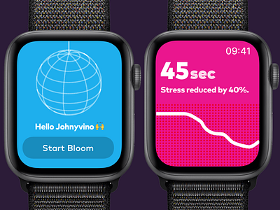 Bloom animation app apple apple design apple devices apple icon apple imac clean dashboard design interaction interface ios johnyvino mobile ui ux watch watch app watch design