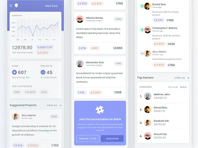 Mobile Dashboard app blue branding clean dashboard design flat icon illustration logo minimal mobile typography ui ux vector vlockn web web development website
