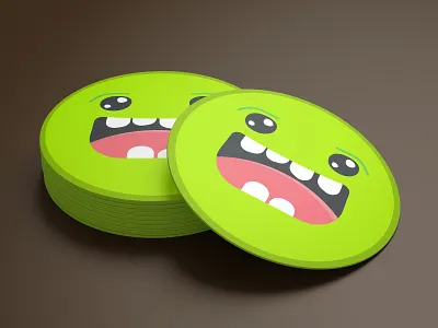 Coaster Monster coaster colors creative cute design flat icon illustration monster playoff sketch app sticker mule vector