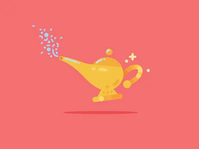 Magic Lamp from Aladdin aladdin art character art character design design disney fairytale genie lamp magic vector art vector design