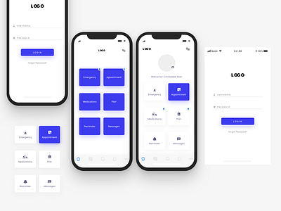 Medical App UI christeena chumma design sketchapp ui ux ui ux design ui ux designer