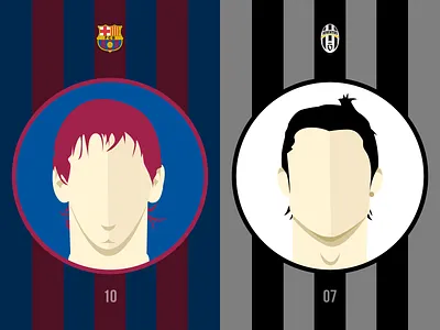 Messi | Ronaldo Coasters barcelona coster cr7 custom football football club goat illustration juventus la liga messi playoff ronaldo serie a soccer sticker mule