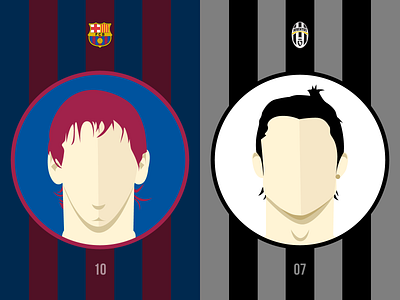 Messi | Ronaldo Coasters barcelona coster cr7 custom football football club goat illustration juventus la liga messi playoff ronaldo serie a soccer sticker mule