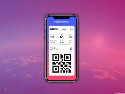 Daily UI #024 - Boarding Pass @dailyui adobe boarding pass boardingpass branding flight flight app flight booking flight booking app flight search fly icon illustration lithuania tic tac toe ticket ticket app typography ui uidesign