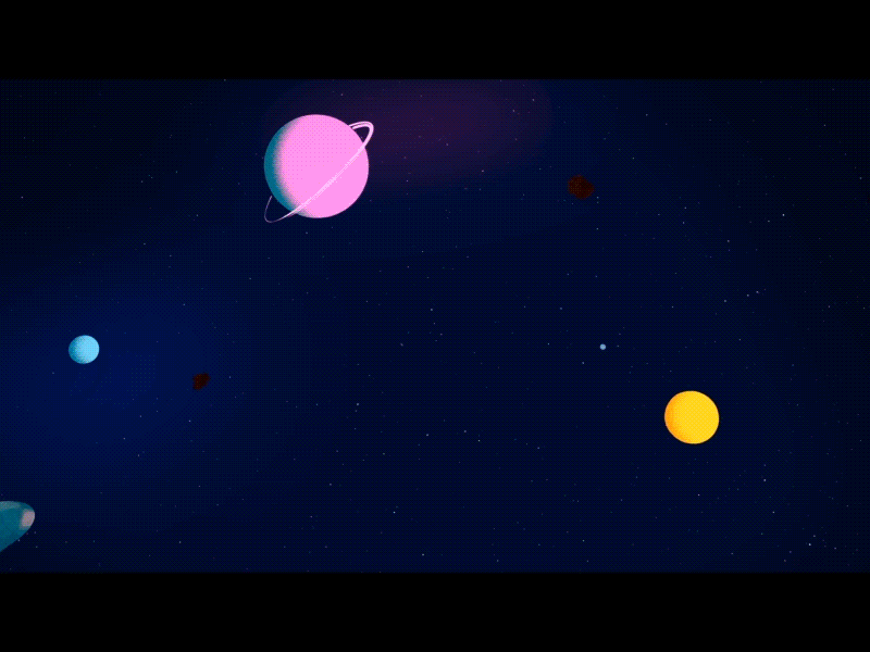 Space exploration animation c4d exploration illustration planets space