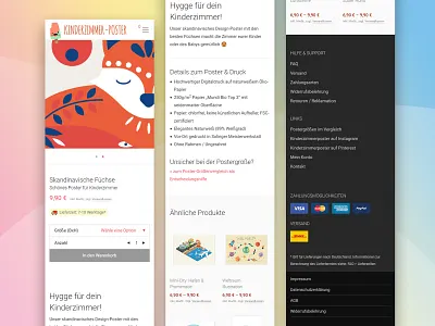 Poster Onlineshop / Responsive view flat frontpage kids mobile onlineshop onlinestore posters responsive shop website woocommerce wordpress