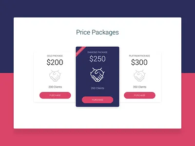 Package Comparison comparison design packages pakshep pakshep girdhar sketch uidesign ux design web