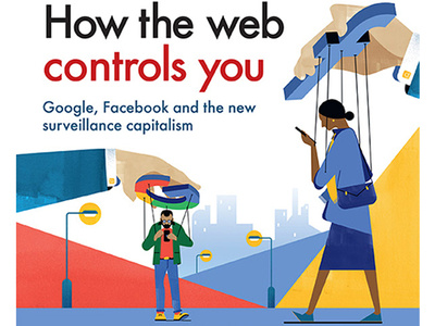 How the web controls you adobe illustrator conceptual illustration editorial art editorial illustration figures illustration illustrator magazines photoshop