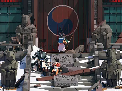 Journey ep 05 3d 3d art 3d illustration 3dart adventure comic comic art fantasy illustration joseon korea lowpoly medieval story illustration story telling