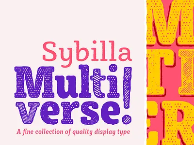 Sybilla Multiverse bulgarian cyrillic decorative engraved font hatch humanist illustration kateliev rough slab serif type design type family typeface