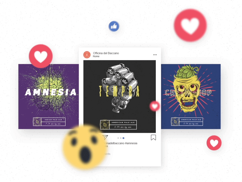 Officina del Baccano | BRANDING animation beer behance branding social