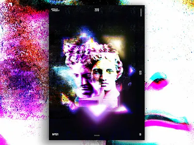 Neo Futuro Punk Poster #51 challenge conception creation creativity design challenge graphic design graphic designer grunge poster poster design process punk