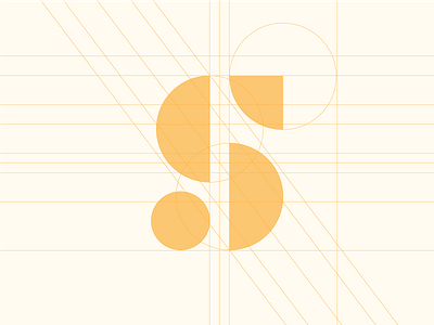 S Mark Grid $ branding geometric grid icon mark money s symbol