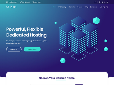 Phox Hosting WP Theme envato host hosting phox themeforest ui web webdesign whmcsdes wordpress