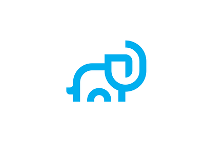 Elephant Logo Design africa animal animals blue brand branding design elephant graphic designer icon icons identity logo logo designer loog lgoo lgo mark monogram nature safari symbol