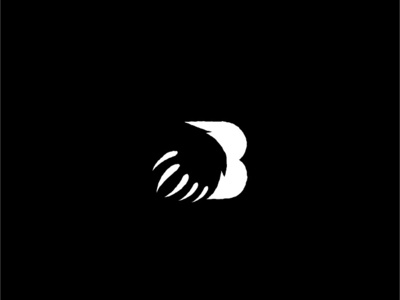 Bear abstract animal bear claw creative grizzly grizzly bear letter b lettermark logo logotype mark symbol icon