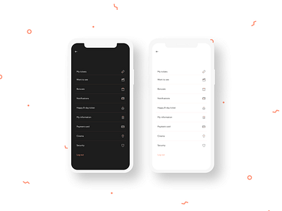 Settings app avekarma cinema color concept dailyui design icon icon app icons mobile application peach settings ui ux vector white white and black