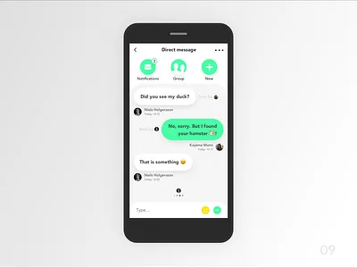 Ui challenge - 09 (chat) app application application design application ui chat chat app design flat identity minimal sketch ui ui challange ui concept ui deisgn ui design challenge uidesign ux ux design ux designer