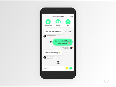 Ui challenge - 09 (chat) app application application design application ui chat chat app design flat identity minimal sketch ui ui challange ui concept ui deisgn ui design challenge uidesign ux ux design ux designer