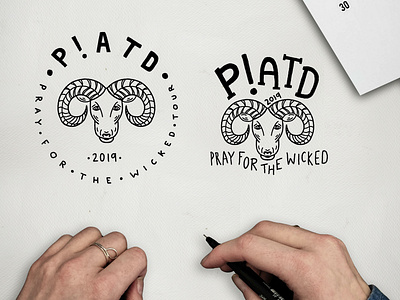 Panic At The Disco Concepts badge design branding digital drawing identity illustrate illustration music panic panic at the disco pen procreate sketch tour