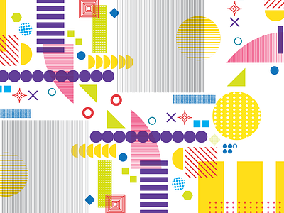 Shapes and shapes color design illustration pattern