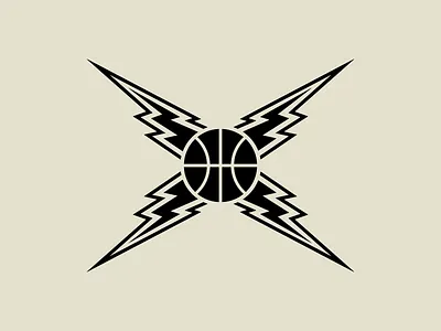 Basketball Lightning — Icon basketball hoops lightning nba shock sports