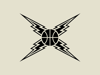 Basketball Lightning — Icon basketball hoops lightning nba shock sports