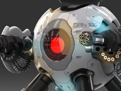 Drone Sphera V3 3d animation 3d art 3d artist 3dcharacter 3dmodel animation c4d c4dart character character design design digital 3d motion motion graphics render sculpt zbrush