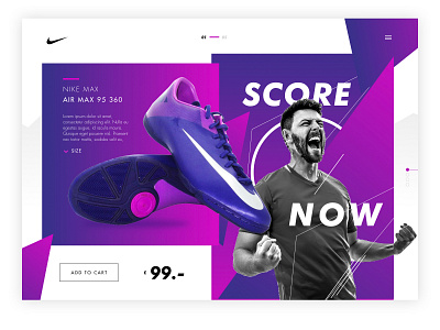 Nike LP - concept design nike photoshop shoes ux uxuidesign webdesign