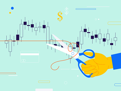 Stop Loss illustration vector