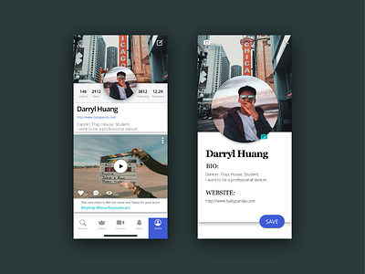 Profile Screen Mockup app app branding app concept design design app mobile mobile app mobile app design product design profile prototype uidesign uiux ux ui design uxdesign visual identity