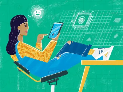 Techno Good Times adidas character figure illustration ipad overalls procreate ripped jeans texture