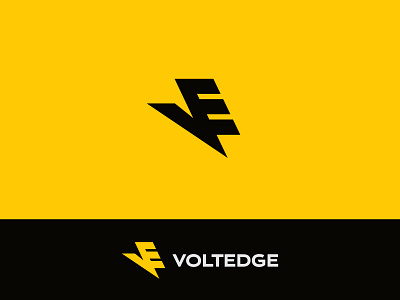 Voltedge bolt branding electricity identity lightning lightning bolt logo mark monogram symbol volt