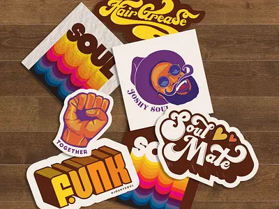 Sticker Pack- Joshy Soul art design illustration typography vector