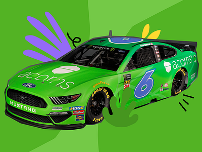 Nascar x Acorns acorns car nascar