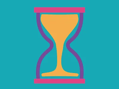 Imperfect Sand Clock art clean design design agency flat icon identity illustration illustrator logo minimal vector