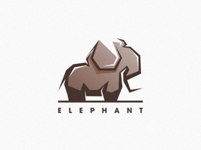Elephant baby branding coffee design film icon logo music sketch vector