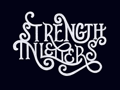 Strength In Letters hand lettering letters procreate type typography