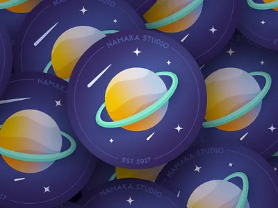 Drink coaster illustration namaka space vector