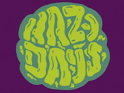 Hazy Days brush hand lettering lettering procreate smoking type