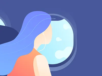 All that happened airplane flat illustration minimalist vector vector art