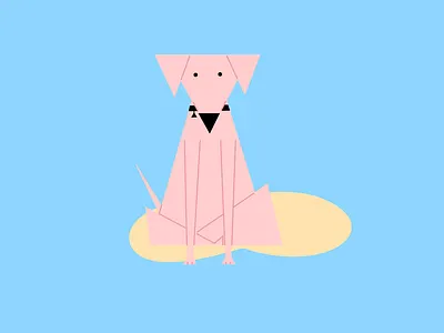 Dog art cartoon design dog illustration loveyourpetday pet vector