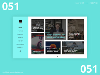 Daily UI 051 - Press page app branding daily ui daily ui 051 dailyui design press page ui vector