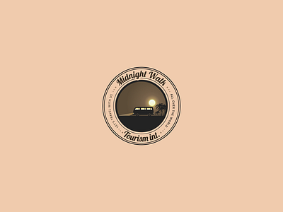 Midnight Walk tourism Inc. Logo, Daily Logo challenge #12 branding branding design clean creative design art flat icon illustration logo logo 3d logo a day logo alphabet logo animation logo design logo design challenge logo design concept logos manipulation typography vector