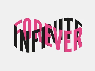 Infinite Forever forever graf type typography wall art