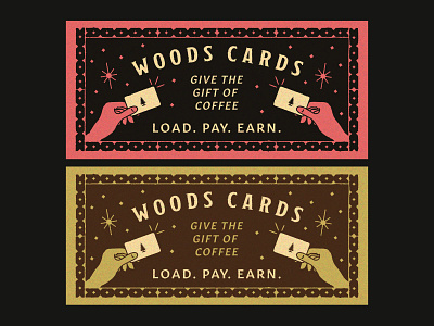 Gift Card Sign coffee gift card hand magic sign stars texture typography woods coffee